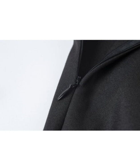 Pin Detail Contrast Wrap Dress